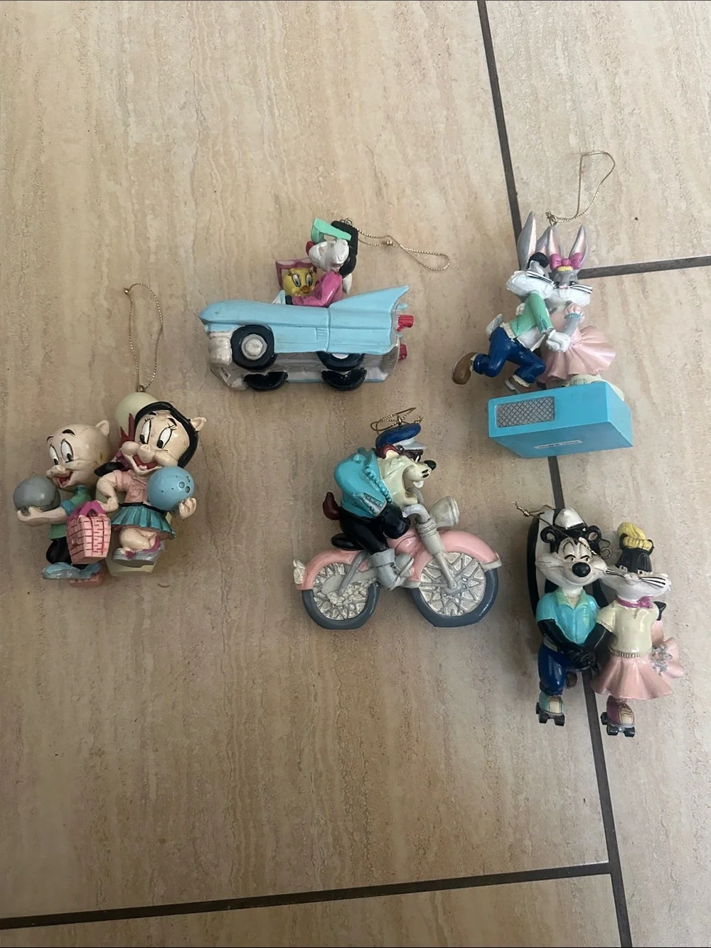 Looney Tunes Warner Bros. Vintage Christmas Ornaments